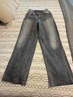 Sister’s and Seeker’s Women's Wide-Leg High-Rise Gray Jeans